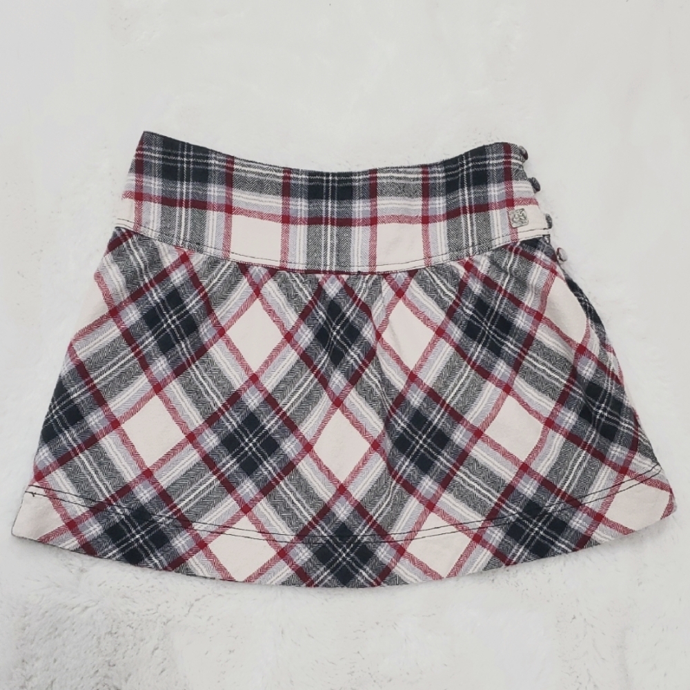 Roxy Vintage School Girl Skater Mini Skirt 100% Cotton